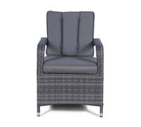 Giardino Arizona Outdoor Rattan Garden Dining Chair - Grey - 1