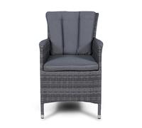 Giardino Savannah Outdoor Rattan Garden Dining Chair - 1 - Grey