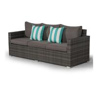 Giardino Sydney Rattan 3 Seater Sofa - Aluminium and Rattan - 1 - Three Seater