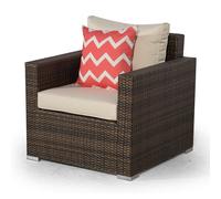 Giardino Sydney Rattan Armchair - Aluminium and Rattan - 1 - Chair
