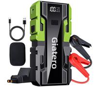 Giatero 4000A Car Battery Jump Starter, Smart Portable Car Jump Starter Battery Pack, 12V Jumper Starter with LED Display and LED Light, Power Bank with USB, Type C Port(Up to 9.0 L Gas/8.0 L Diesel)