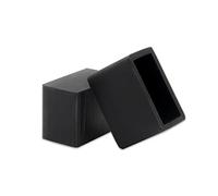 GIAYEU Chair Leg Covers,Chair Leg Protectors, 12PCS Black Silicone Chair Leg Floor Protectors Non-scratch Rectangle