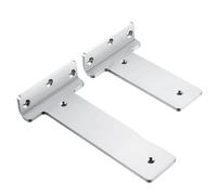 GIAYEU Heavy-Duty Black Scaffold Board Shelf Brackets for Industrial, Rustic, or Modern Decor-Metal Shelf Brackets for Home, Garage,5cm Thickness(250mm)