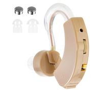 Giazee Sound Amplifier for Adults & Seniors, Behind-the-Ear Personal Hearing Support Device with 6 Volume Levels, Noise Reduction for Clear Conversations & TV, Battery Powered, Includes Portable Case