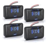 Gibbab 4PCS 108W 4 Ports 12V RV USB Switch Outlet, 2 * 36W PD3.0 Type-C + 2 * 18W QC3.0 Quick Charge Panel Wall Mount Car Charger Socket Waterproof Multi-Port Adapter for Marine Truck Boat ATV Bus