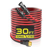 Gibbab Solar Connector to XT60 Charge Extension Cable, 10AWG 30FT XT60 Adapter Cable to Solar Panel Charging Wire for LiFePO4 Battery RV Portable Power Station Ecoflow Solar Generator