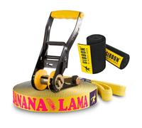 Gibbon Slacklines - Bananalama Treewear Set - Slacklining size 15 m, blue/yellow