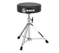 GIBRALTAR Drum Stool, Drum Stool Rock Hardware Series, RK108 (Diameter: 33cm, Vinyl Seat, Memory Lock, Tripod Position, 'Super Foot' Rubber Feet, Stability)