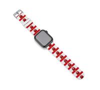 Gibraltar Flag Silicone Bands Compatible with IWatch Soft Wristband Waterproof Replacement Strap