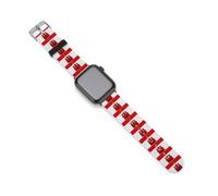 Gibraltar Flag Silicone Bands Compatible with IWatch Soft Wristband Waterproof Replacement Strap