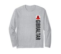 Gibraltar Flag Vertical Long Sleeve T-Shirt