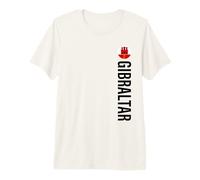 Gibraltar Flag Vertical Premium T-Shirt