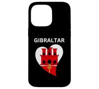 Gibraltar Heart Flag Design Case for iPhone 14 Pro Max