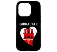 Gibraltar Heart Flag Design Case for iPhone 15 Pro
