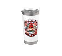Gibraltar National Day 10th September Patriotic Flag Stainless Steel Insulated Tumbler