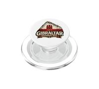 Gibraltar National Day Rock Heritage Vintage Graphic Design PopSockets PopGrip for MagSafe