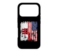 Gibraltar USA Flag Distressed - Half American Case for iPhone 17 Pro