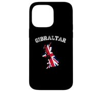 Gibraltar Vintage Gibraltar Flag Map Design Case for iPhone 14 Pro Max
