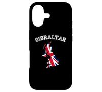 Gibraltar Vintage Gibraltar Flag Map Design Case for iPhone 17