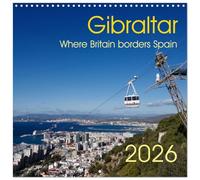 Gibraltar - Where Britain borders Spain (Wall Calendar 2026 12" x 24" / 30 x 60 cm (open)) CALVENDO 12 Month Wall Calendar