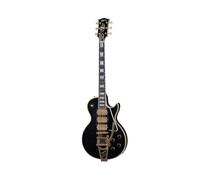 Gibson 1957 LP Custom 3PU Bigsby Ebony Light Aged #73840 - Custom Electric Guitar (LPB357LAEBBG)