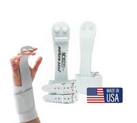 Gibson Athletic Double Buckle Just Right Uneven Bar Grips, Gymnastics, Girls, White, Large