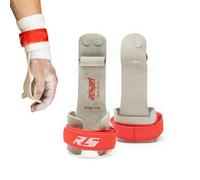 Gibson Athletic Reisport Men's Hook and Loop Ring Grip, X-Small, Small, Medium, Large, Gymnastic Grips, Men and Boys Gymnastics Training, Long Lasting, Leather, Safe Grip