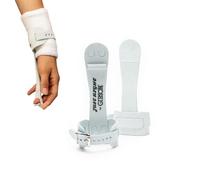 Gibson Athletic Single Buckle Just Right Uneven Bar Grips, Gymnastics, Girls, White, Small