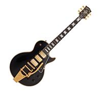 Gibson Custom 1957 Les Paul Custom Reissue 3-Pickup Bigsby Light Aged Ebony #751237