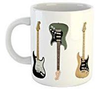 Gibson Fender Stratocaster Mug - Ceramic - 300ml - Dishwasher and Microwave Safe