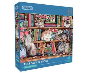 Gibson Games Puss Back In Books 1000 Piece Jigsaw Puzzle Toys G6404