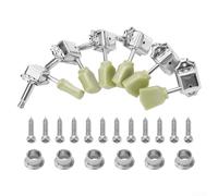Gibson Les Paul Tuning Pegs, Set of 6 Machine Heads, Exquisite Design, Silver/Gold(Silver)
