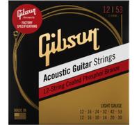 Gibson Phosphor Bronze Acoustic 12-String Guitar Strings 12-53. SAG-PB12L
