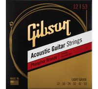 Gibson Phosphor Bronze Acoustic Guitar Strings 12-53. SAG-PB12
