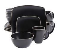 Gibson Soho Lounge Dinnerware Set Service for 4 (16pcs) Matte Black