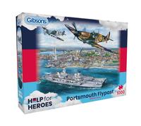Gibsons Portsmouth Flypast Jigsaw Puzzle, Size 1000 Piece, Recycled Cardboard | Charlies