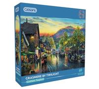 Gibsons 1000 Piece Puzzle for Adults Grasmere by Twilight Jigsaw Lake District Countryside Scene, Thick Premium Pieces, Sustainable Puzzle Made from 100% Recycled Board, Great Gift by Gibsons Games