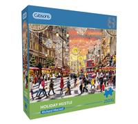 Gibsons Holiday Hustle 250XL Jigsaw Puzzle for Adults Extra Large Pieces British Festive London Shopping Spree Traditional Jigsaw Sustainable Premium 100% Recycled Board Great Gift Gibsons Games