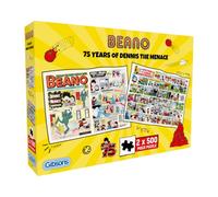 Gibsons 75 Years of Dennis the Menace 2 x 500 Piece Jigsaw Puzzle for Adults - Multi-Box Cartoon Fun Artwork - Premium Sustainable Puzzle Made in the UK/EU - Great Gift