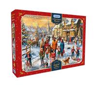 Gibsons A Christmas Wander 1000 Piece Limited Edition 2026 - Festive Jigsaw Puzzle for Adults - Winter Village Scene Artwork by Marcello Corti - Premium Sustainable UK/EU Made - Great Gift