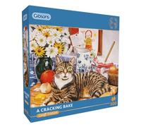 Gibsons A Cracking Bake 500 Piece Jigsaw Puzzle Kitchen Cat Beautiful Colourful Artwork Nostalgic Sustainable Jigsaw Puzzle for Adults Teens Premium 100% Recycled Board Great Gift Gibsons Games