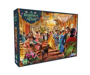 Gibsons A Regency Affair 1000 Piece Jigsaw Puzzle for Adults - Historical Romance Period Drama Scene by Steve Crisp - Nostalgic British Artwork - Sustainably Made in the UK - Great Gift