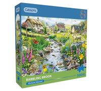 Gibsons Babbling Brook 500XL Jigsaw Puzzle for Adults - Extra Large Pieces - Picturesque Countryside Landscape by Richard Macneil - Sustainable Paper Packaging, Premium Quality Puzzle - Great Gift