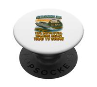 Gibsons BC Boat Ocean Retro TV Show Humor Tee PopSockets Adhesive PopGrip