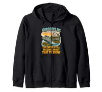 Gibsons BC Boat Ocean Retro TV Show Humor Tee Zip Hoodie