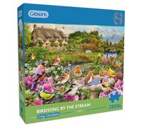 Birdsong by the Stream | 250XL Piece Jigsaw Puzzle | Countryside Jigsaw Puzzle | Extra Large Piece Jigsaw Puzzle for Adults | Premium 100% Recycled Board | Great Gift for Adults | Gibsons Games