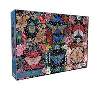 Gibsons Blooming Beetles 1000 Piece Jigsaw Puzzle Beautiful Colourful Butterflies Moths Jigsaw White Logo Collection Sustainable Puzzle for Adults Premium 100% Recycled Board Great Gift