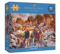 Gibsons Boxing Day Stroll 500 Piece Jigsaw Puzzle Christmas Jigsaw Sustainable Puzzle for Adults Teens Premium 100% Recycled Board Great Gift Gibsons Games