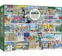 Gibsons Bright Lights & Big Cities 1000 Pcs Jigsaw Premium Recycle Board Puzzle