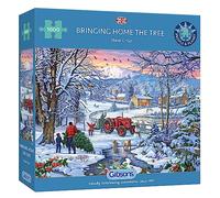 Gibsons Bringing Home The Tree Jigsaw Puzzle s in Multicolor, Size 1000 Piece, Recycled Cardboard | Charlies
